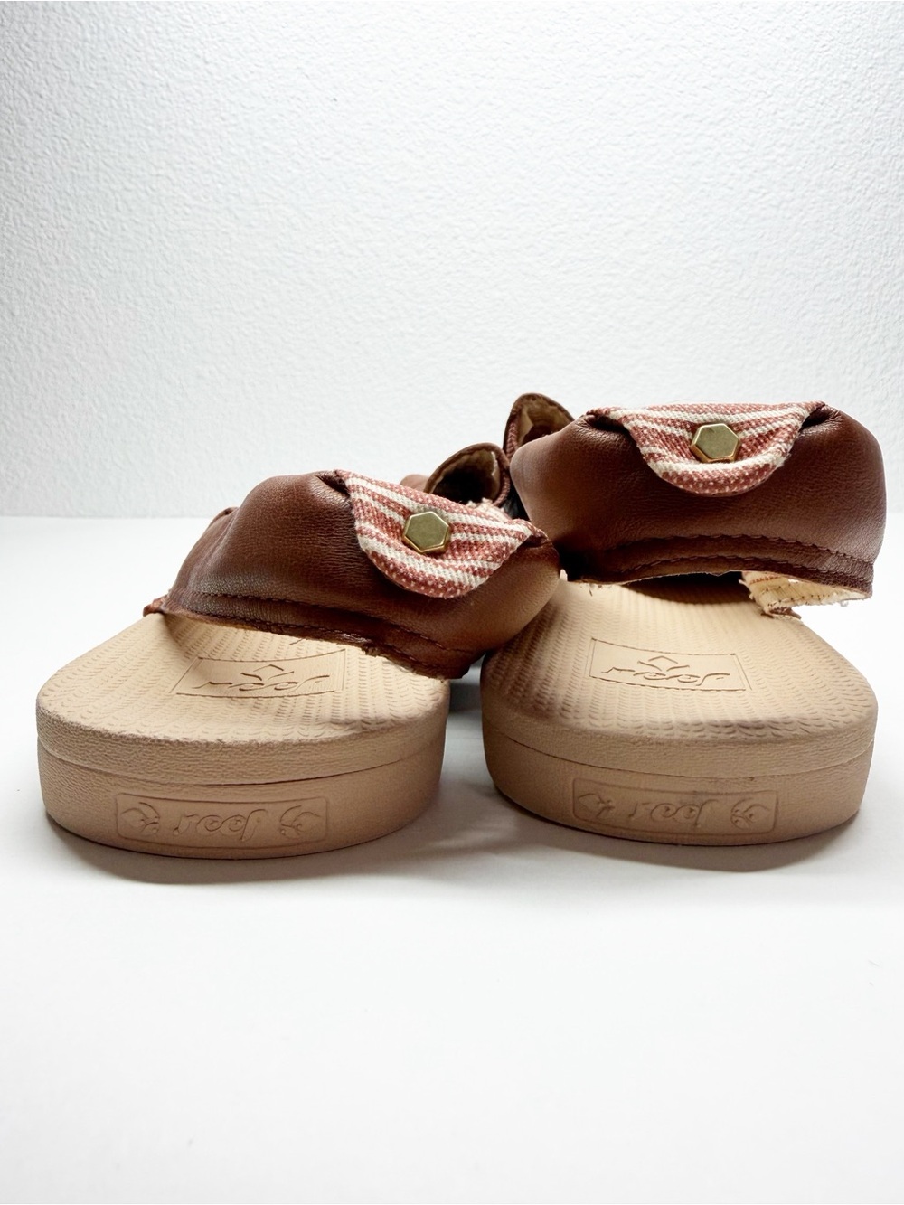 Reef Escape Leather Sling Sandals Brown Size 9 - Picture 7 of 9